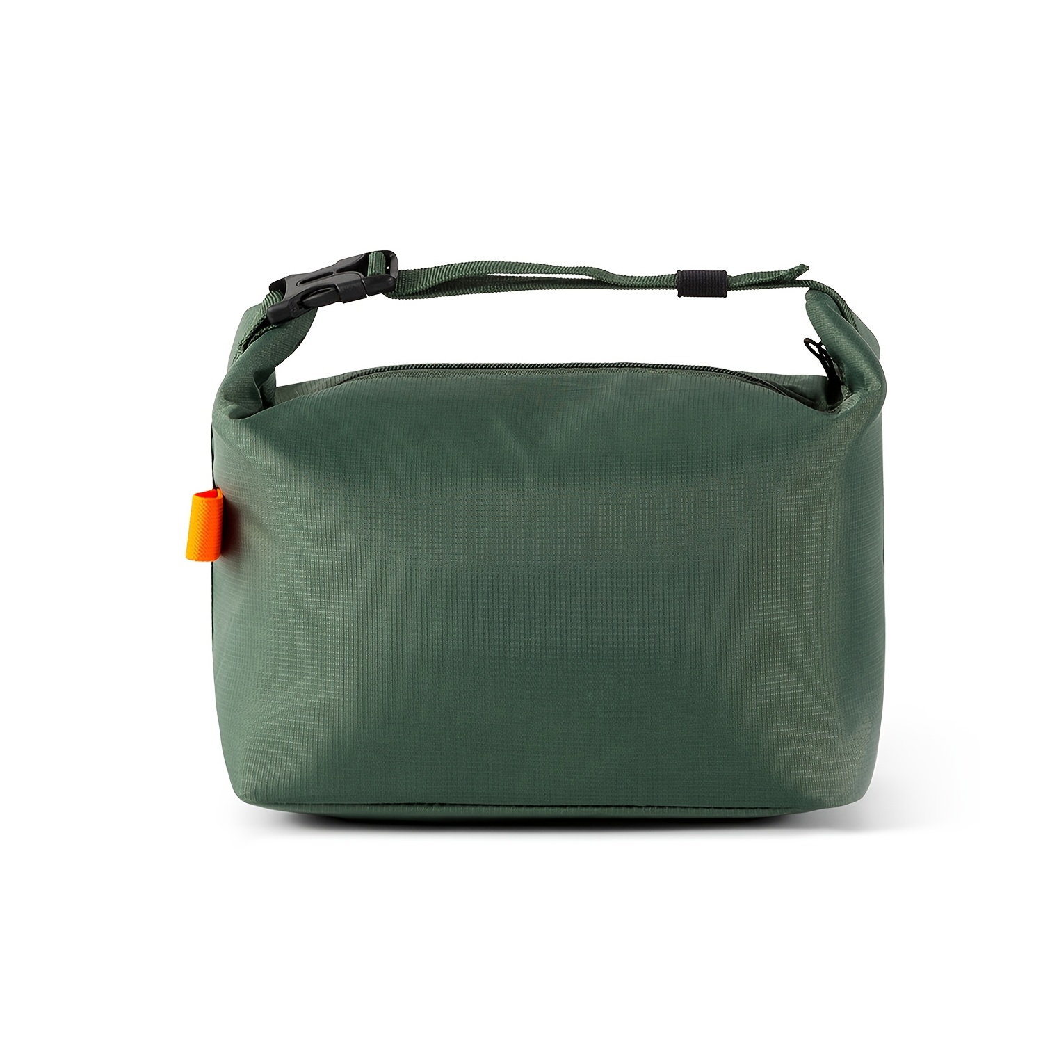 Große Tragbare Isolierte Kühltasche aus Aluminium mit Reißverschluss für Wärmeerhaltung, draussen-Camping, Reisen und Tägliche draussen-Ausstattung: Grün