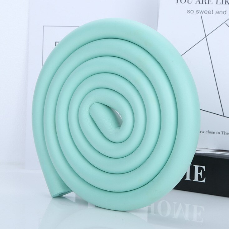 2m U Type Baby Safety Table Desk Edge Guard Strip Home Cushion Guard Strip Safe Protection Children Bar Strip Soft Thicken: 14 light green