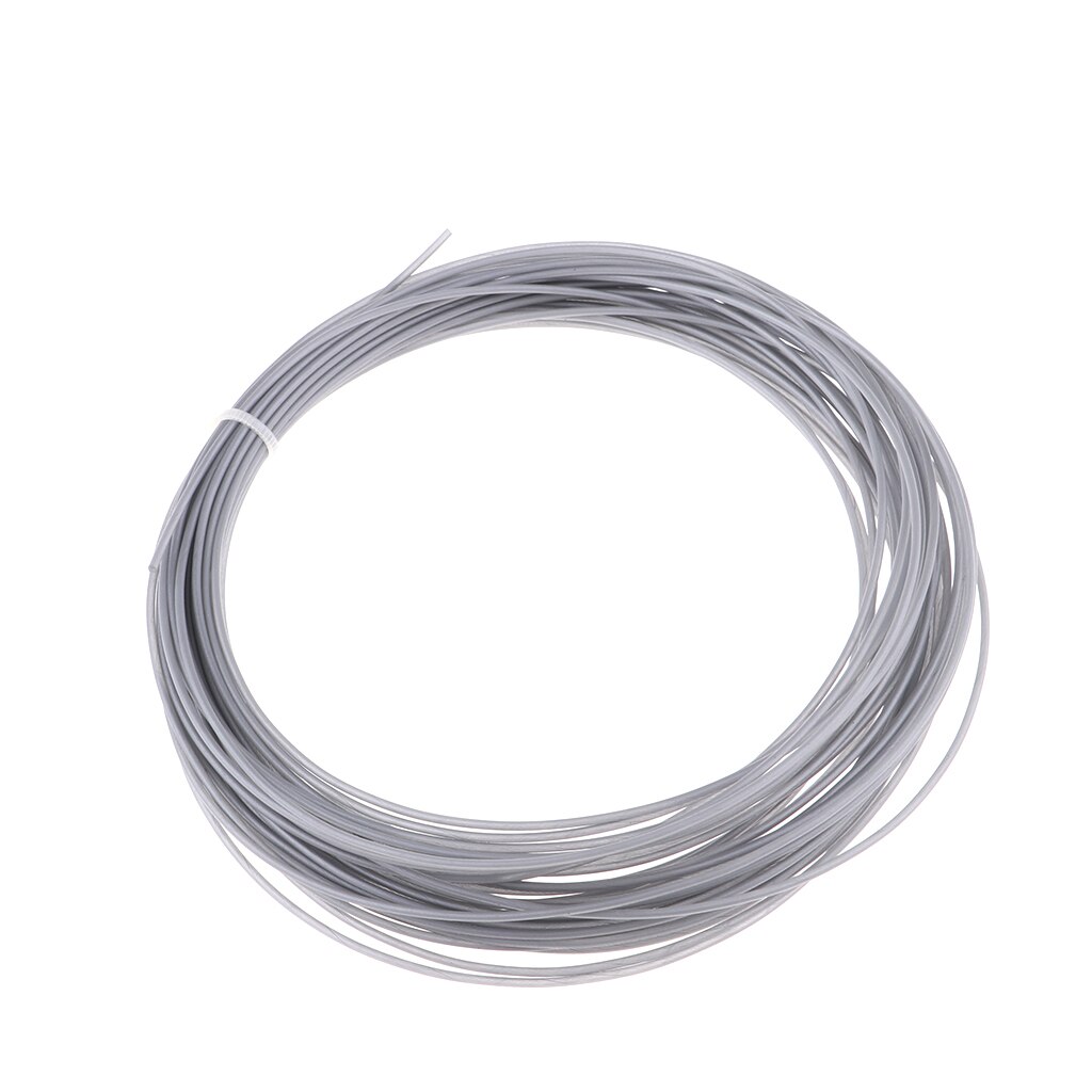 Bobine de cordes pour raquette de Tennis, Badminton, 12m, 1.35mm, couleurs au choix: Gray
