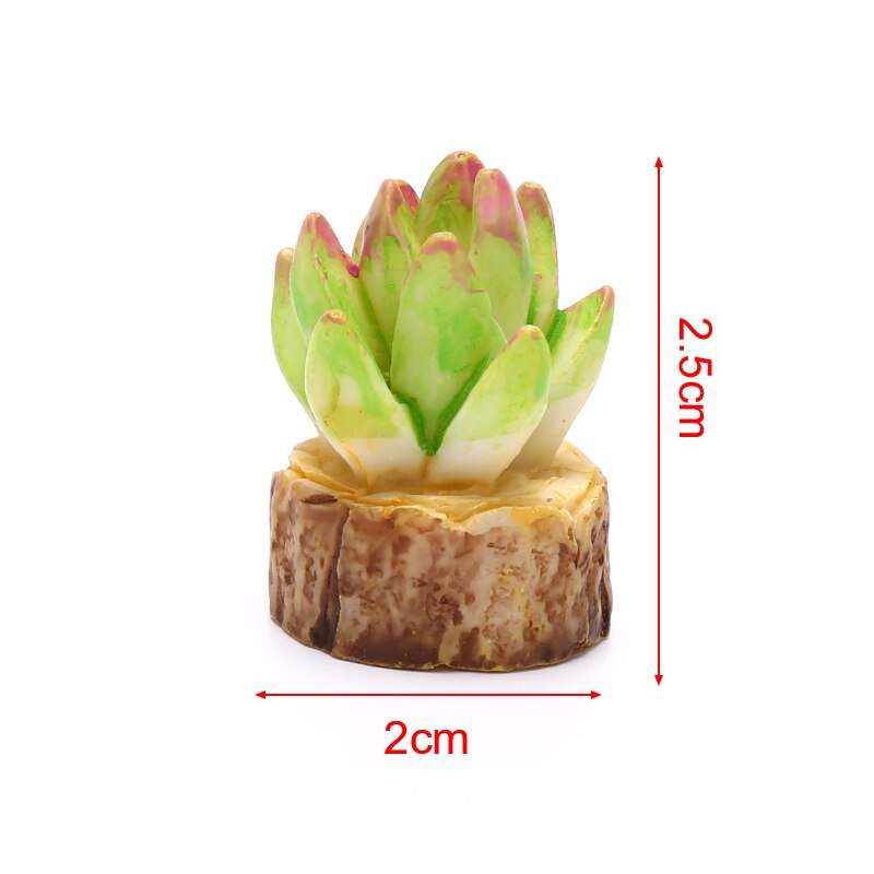 4/5 sztuk mini drzewo doniczkowe kaktus mięsiste roślin domek dla lalek dekoracja zewnętrzna mikro