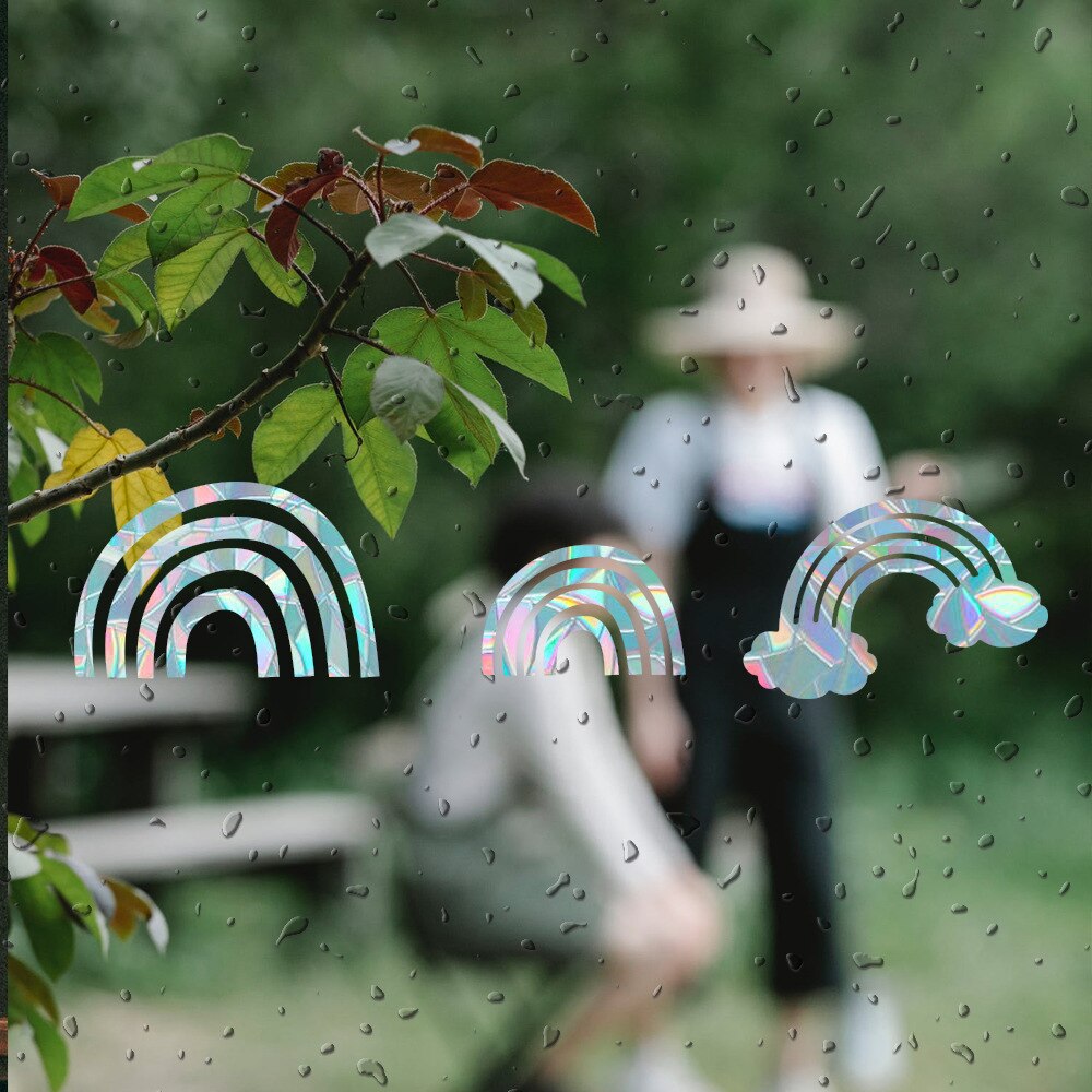 Dekoracyjna naklejka tęczowa folia okienna Suncatcher odblaskowa naklejka twórca tęczy samoprzylepna folia klejąca dekoracja okna domu