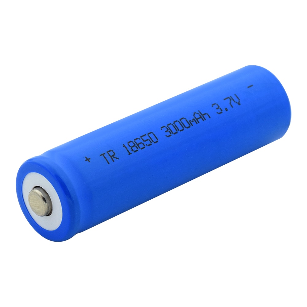 1/2/4/6/8/10Pcs BLUE Pointed 18650 Battery 3.7V 3000mAh Lithium Charging Rechargeable Batteries Li-ion Cell For Flashlight