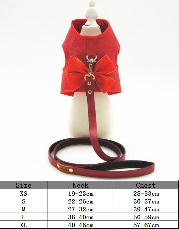 Dog Collar Adjustable Pet Clothes Puppy Dog Harness Vest Collar Leash Pet Cute Puppy Cat Jacket Leash Clothes Harness: 1 / L