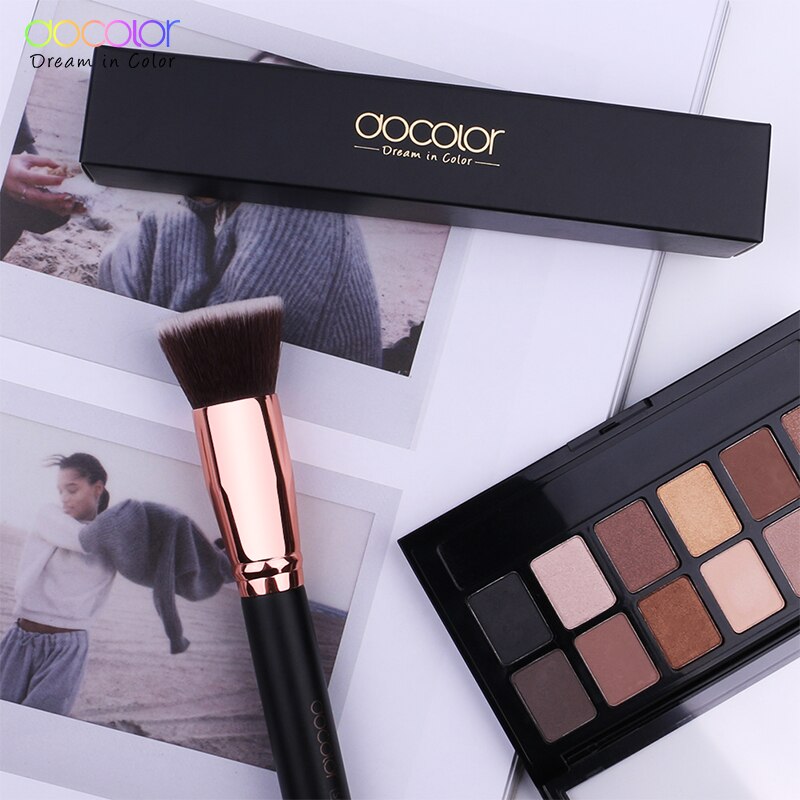 Docolor platte top buffing foundation brush make-up kwasten Losse Make up Borstels Platte Kit Pincel Maquiagem