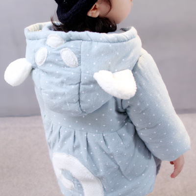 Vinter koreanske piger bomuld børn varm plus fløjl jakke