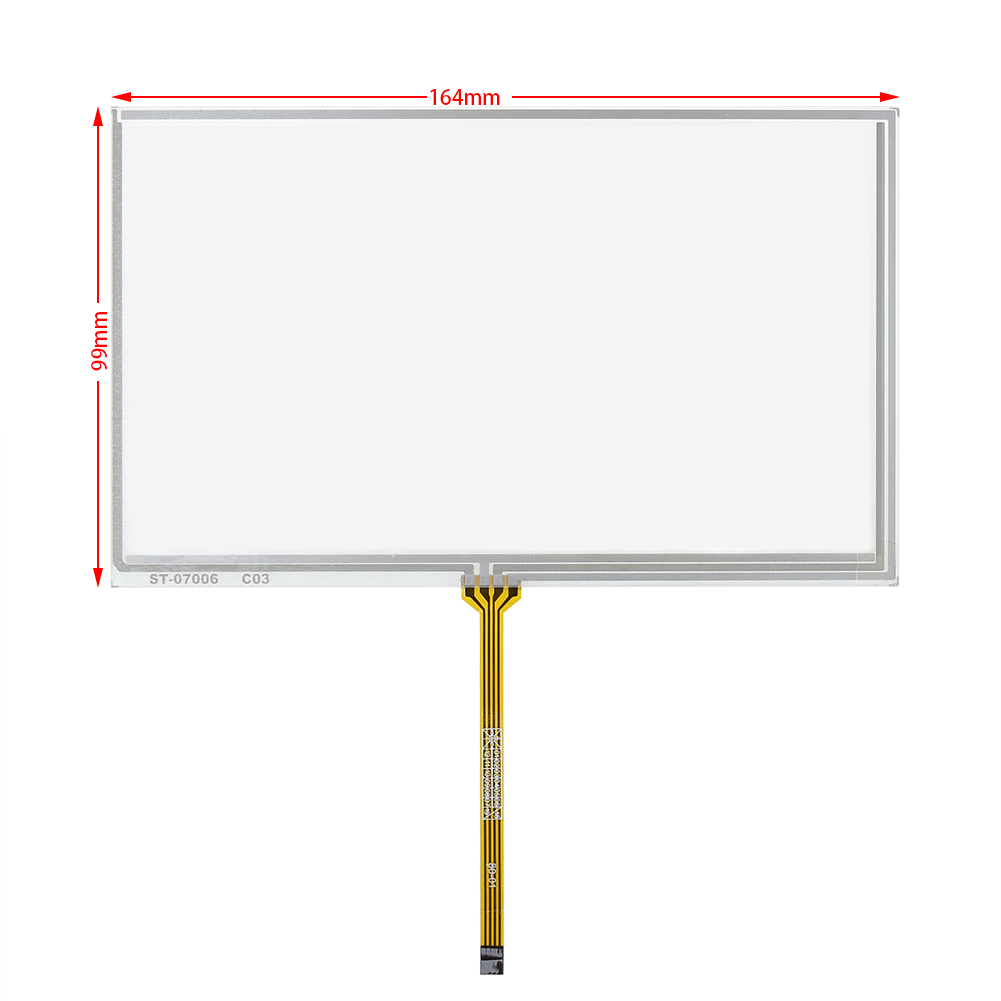 Nuovo touchscreen resistivo a 4 fili da 7 pollici per DVD per auto o uso su vetro del pannello Bable 164*99mm