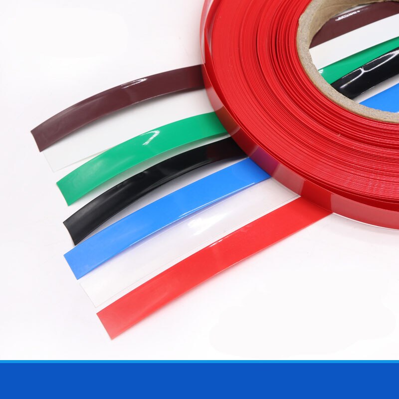 Pvc varmekrympeslange bredde 18.5mm diameter 11.5mm ( til batteripakke)  -5/10/20 meter