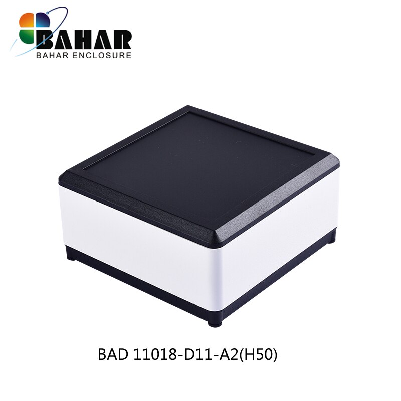 Bahar 100 x 100 x 50mm desktop aluminium etui. elektronisk udstyr instrumentkasse. metal case.diy junction box dårlig 11018-h50