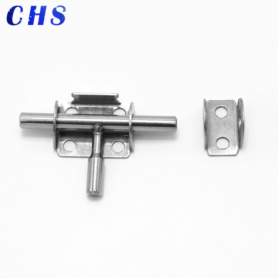 1Pc Slide Bolt Gate Latch Heavy Duty Premium Safety Stainless Steel Barrel Bolt Gate Latch Door Lock Window Latch Door Bolts