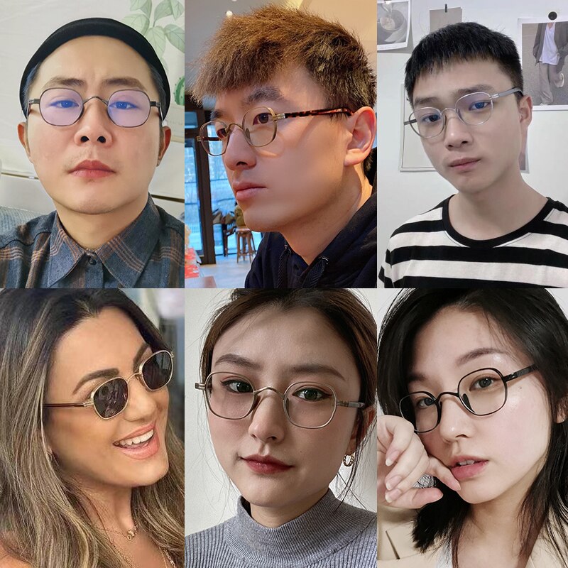 Jahrgang Titan Brillen Rahmen Männer Luxus Acetat retro Platz Rezept Optische Gläser Rahmen Frauen Myopie Brillen