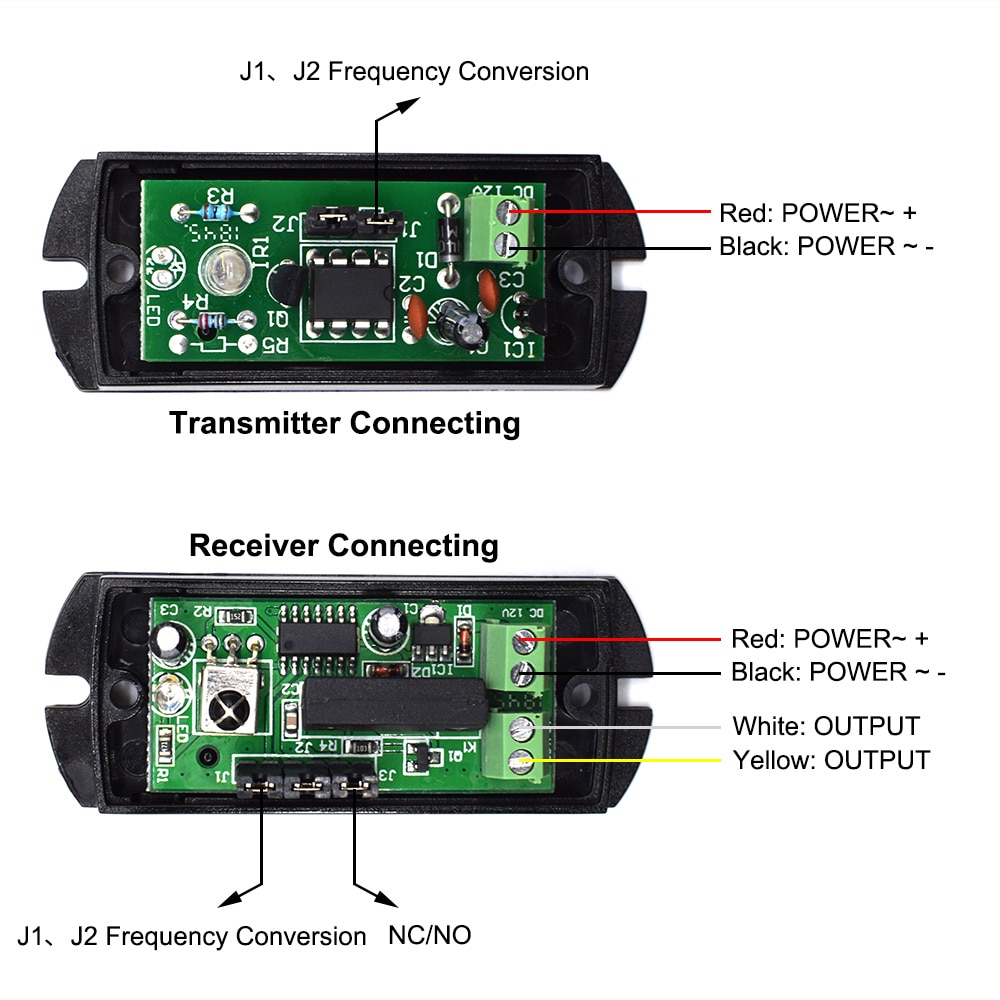 Photoelectric Single IR Beam Detector Active Infrared Intrusion Motion Sensor Waterproof Outdoor Burglar Alarm