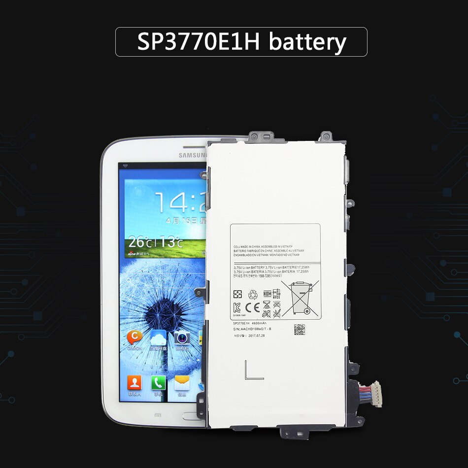 Batería SP3770E1H para Samsung Galaxy Note 8,0 GT N5100 N5120 N5110, capacidad de 4600mAh, baterías de repuesto