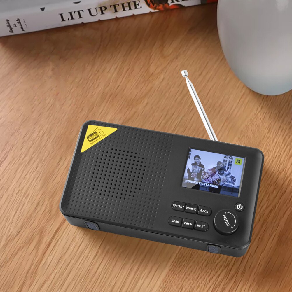 Portable DAB FM Receiver Digital Radio Bluetooth 5.0 USB Rechargeable Home FM Receiver Rechargeable Lightweight Home Radio