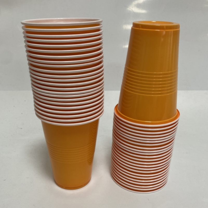 16-Ounce Plastic Party Cups In Rood (50 Pack) wegwerp Plastic Bekers Recyclebaar Rode Kopjes Met Vullen Lijnen Voor Drankjes, Bbq, Picknicks: green
