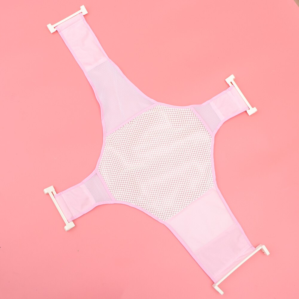 1pc baby speciaal kruis badnet multifunctionele baby badbenodigdheden verstelbaar baby douchenet baby badnet voor thuis: Roze 1