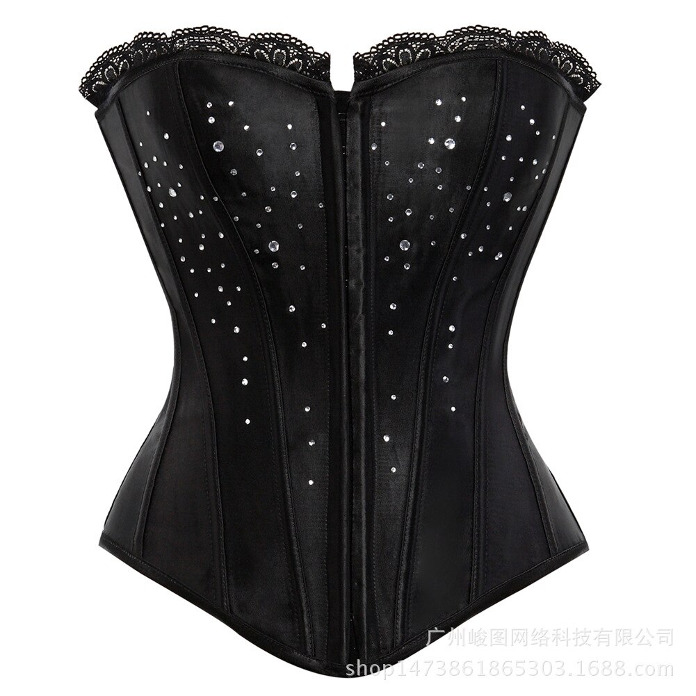 simple sexy bright diamond adjustable plastic bone Court body-shaping clothes: S