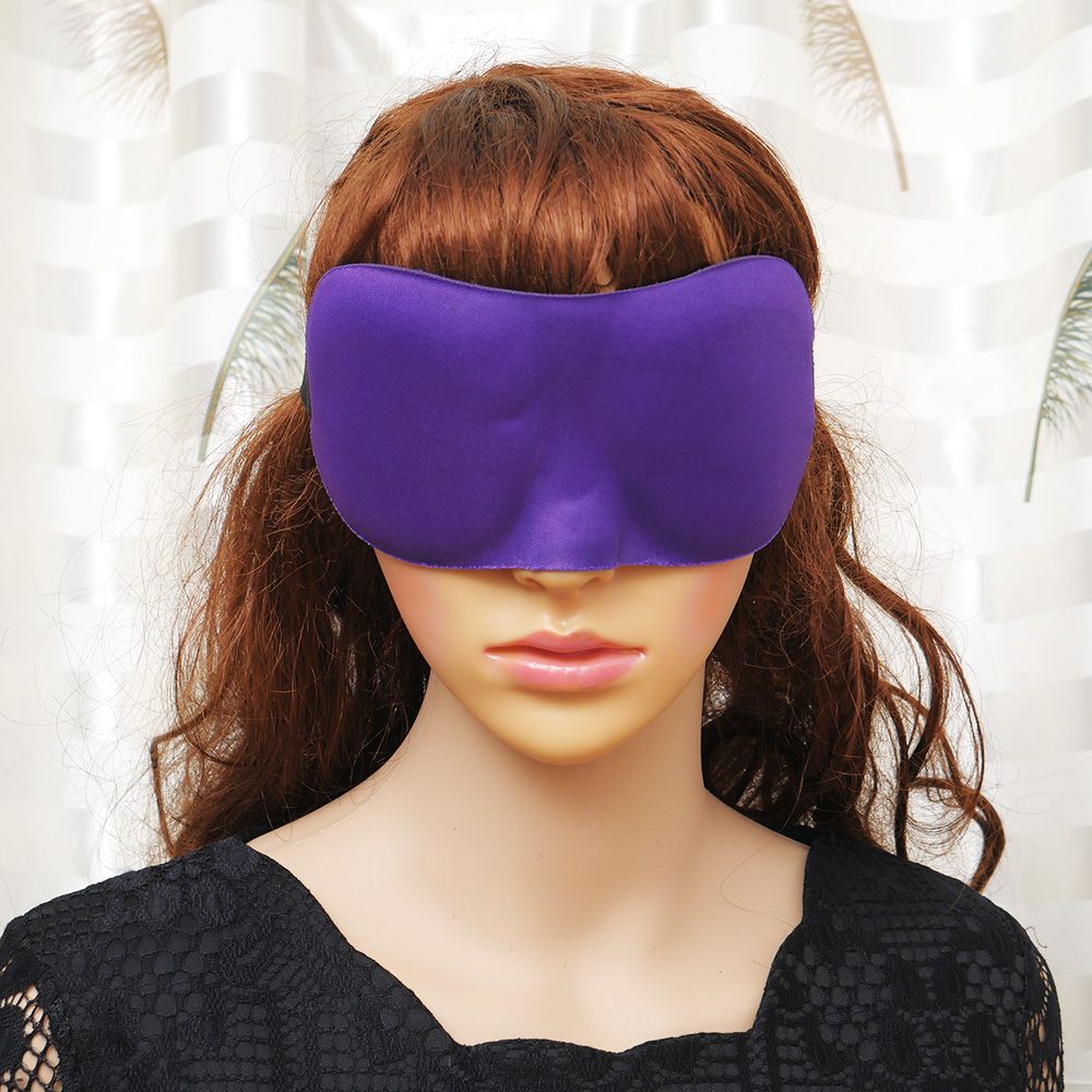 1Pcs 3D Eye Mask Shade Cover Rest Sleep Eyepatch Blindfold Shield Travel Sleeping Aid: Fuchsia