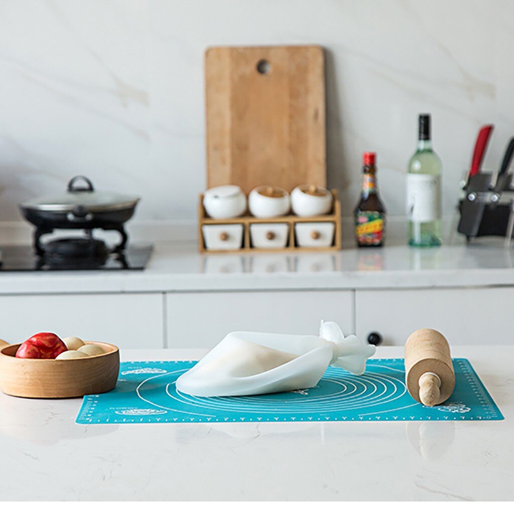 Bolsa de mezcla para amasar Harina de silicona para masa, utensilios de cocina reutilizables de pastelería, bolsas para amasar harina, utensilios de cocina