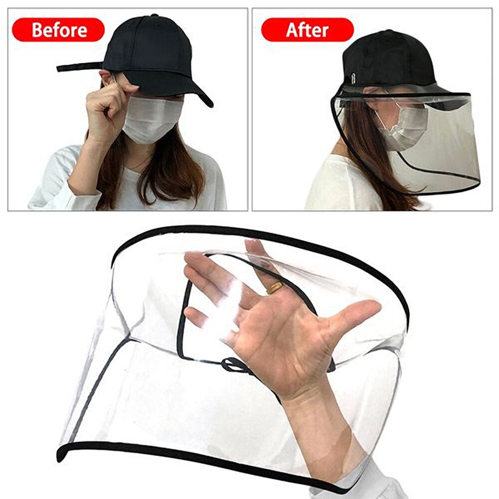 Multi-function Protective Cap Anti Infection Protective Hat Eye Protection Anti-fog Windproof Hat Anti-saliva Face Cover Cap