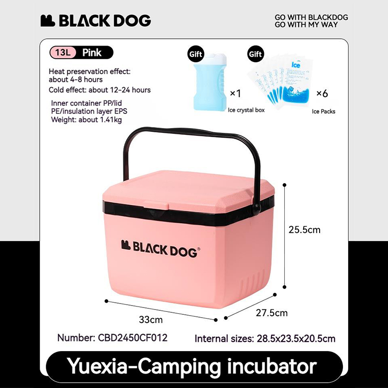 Naturehike BLACKDOG 5L 13L 25L glacière boîte thermique extérieure grande capacité Camping barbecue pique-nique pêche incubateur voiture seau à glace