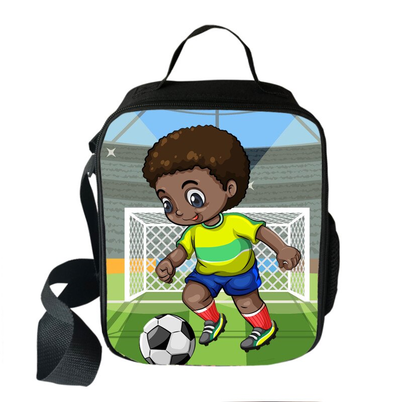 Afro boys girls print insulated lunch bag for kids black lives matter food cooler lunch box American Africa BLM Portable Bag: wcbafro45