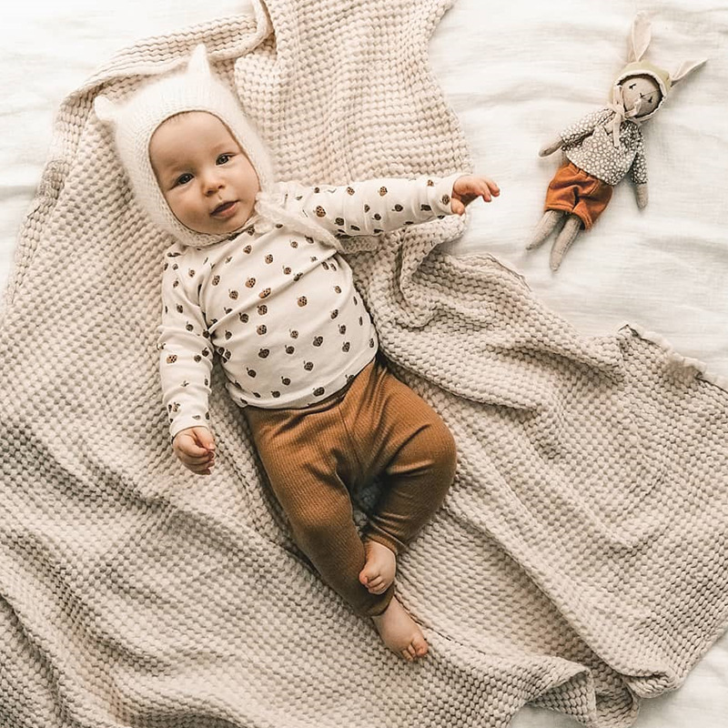Pantalones de punto para bebé, ropa para niño y niña, estilo de , pantalones largos informales de Color sólido, primavera y otoño