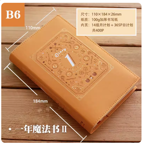 Annual Daily Plan One Page One Day B6 Daily Planner Monthly Planner Notebook Agenda Diary Planner Note Book: Yellow