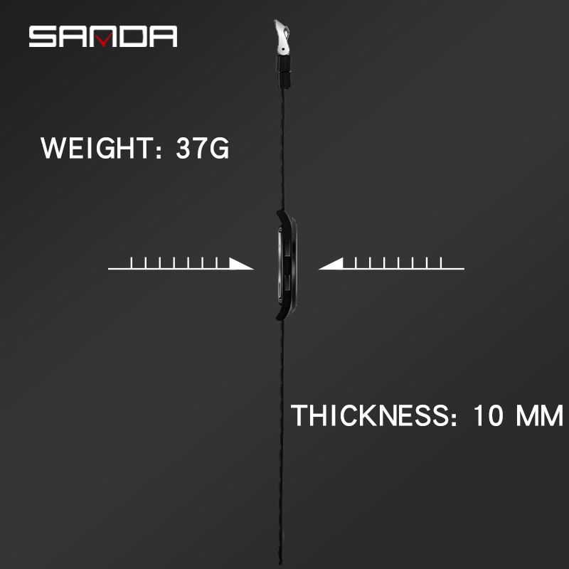 Sanda 2022 outdoor sport horloge heren multifunctioneel horloge wekker chrono 3 bar waterdicht digitaal horloge reloj hombre