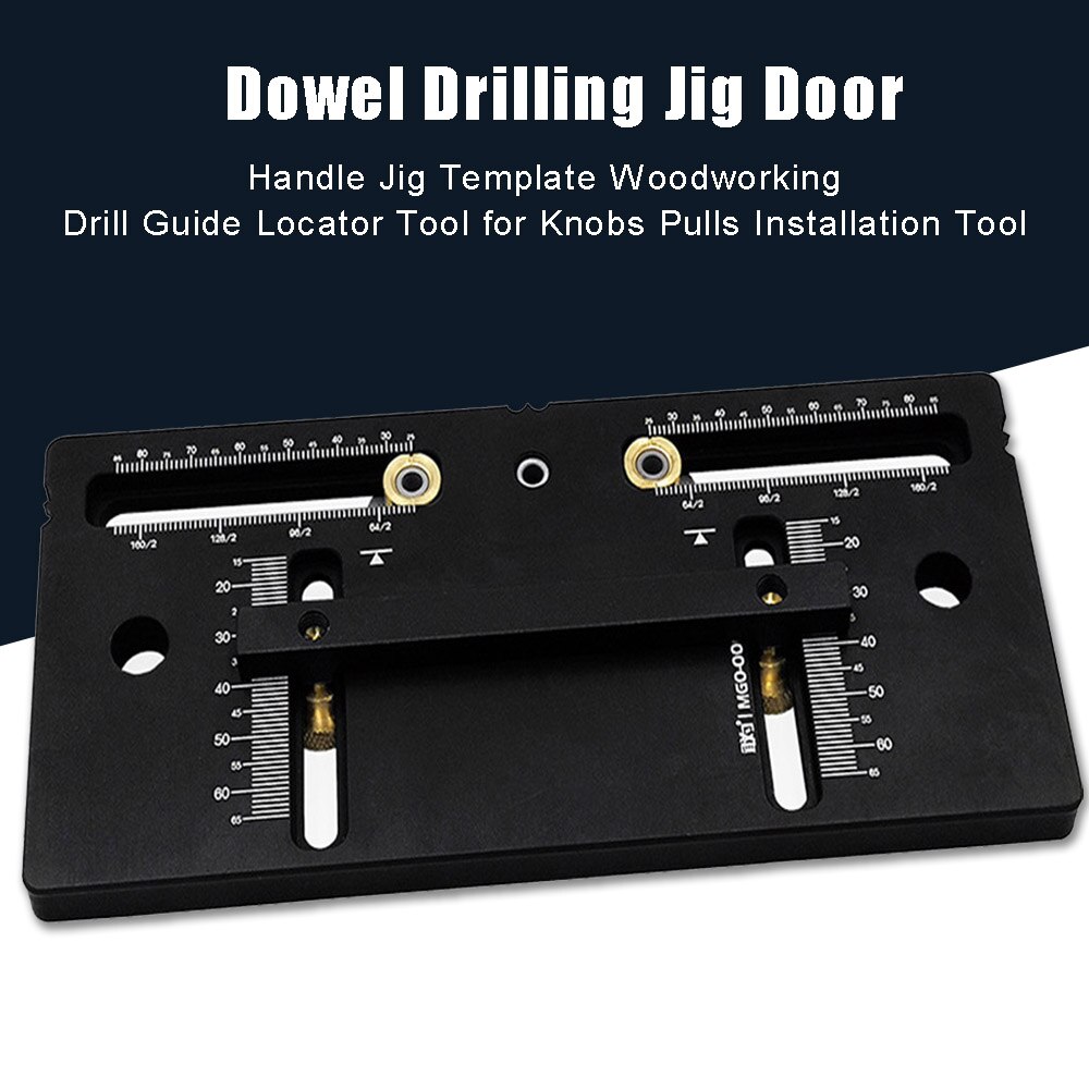 Gabarit de perçage de poignée de porte, gabarit de gabarit de Guide de perçage pour le travail du bois, outil de localisation pour les boutons, outil d'installation