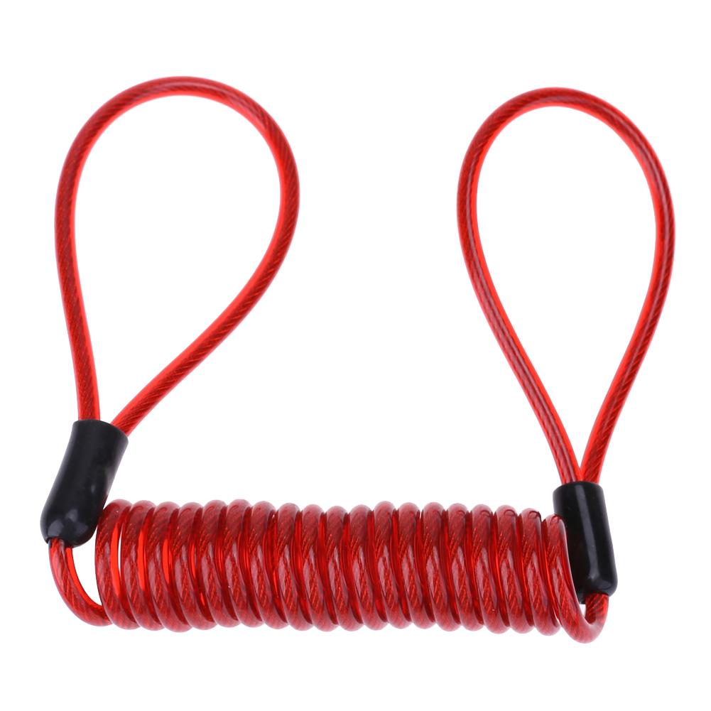 Anti-Theft Wheel Disc Brakes Scooter Lock For Xiaomi Mijia M365 Electric Scooter Accessories Bicycle Safety Lock with Steel Wire: Red Rope Lock