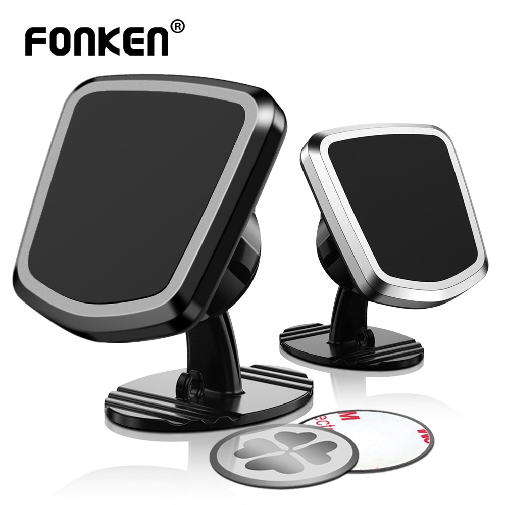 FONKEN All Terrain Magnetische Auto Telefoon Houder Voor Telefoon Buigen Sticker Base Stand Universele Bureau 360 Magneet Mobiele Beugel