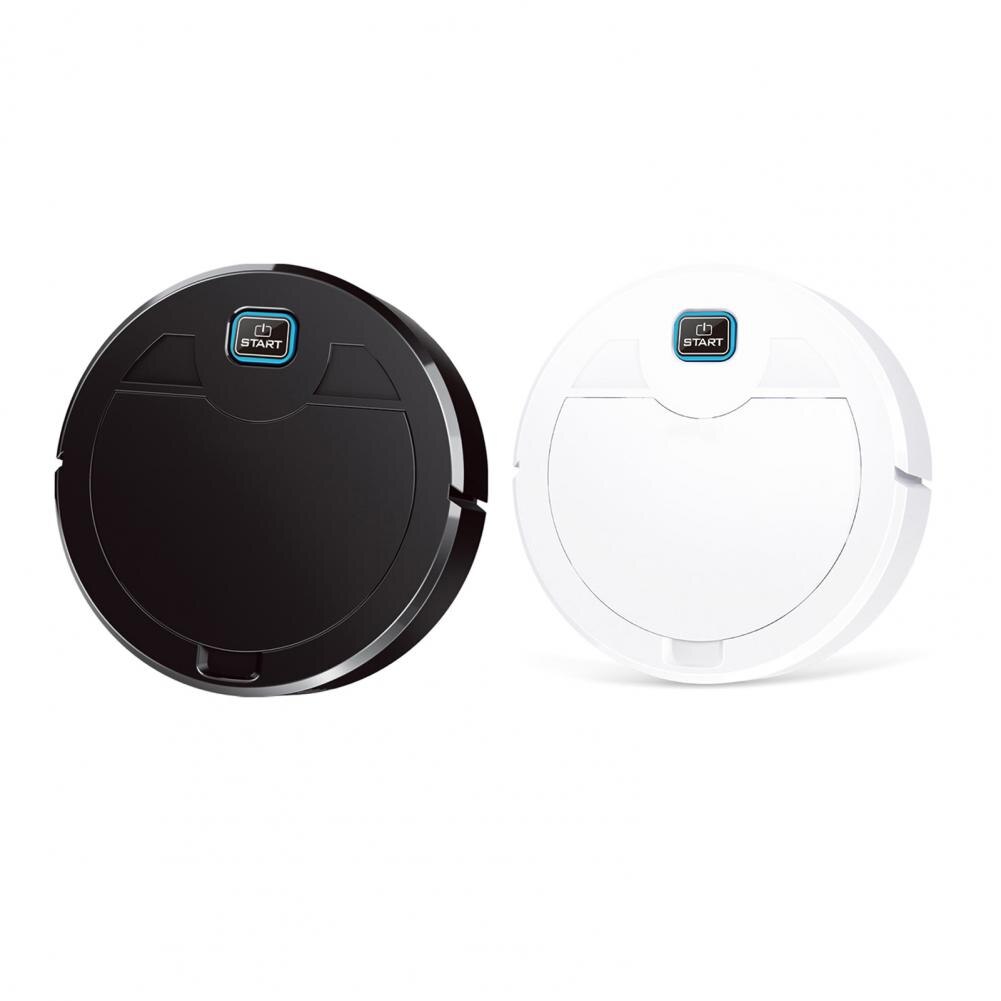 Robot barredora automático recargable, aspiradora de limpieza de suelo de 1600Pa: Blanco