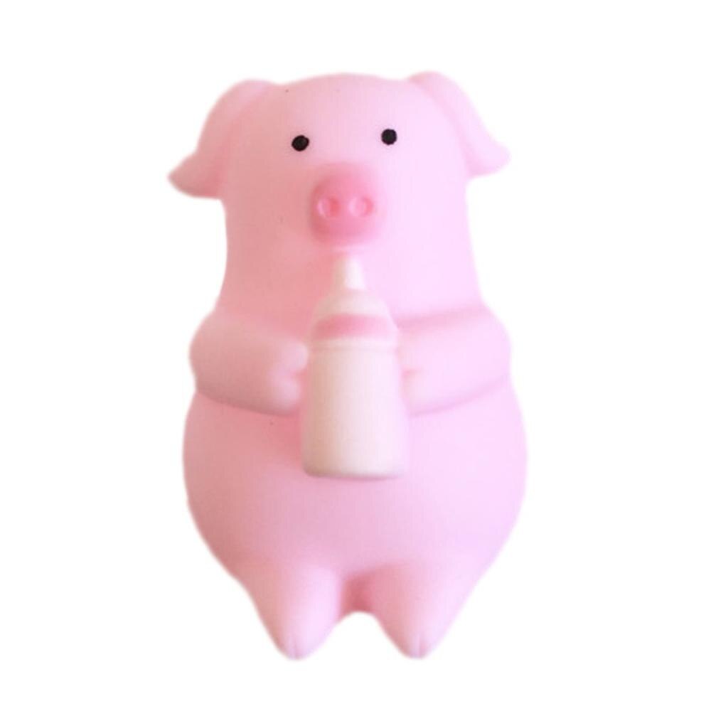 Cute Pink Cartoon Pig Squeezing Screaming Venting Piglet Bottle Pig Doll Cute Venting: 1pcs