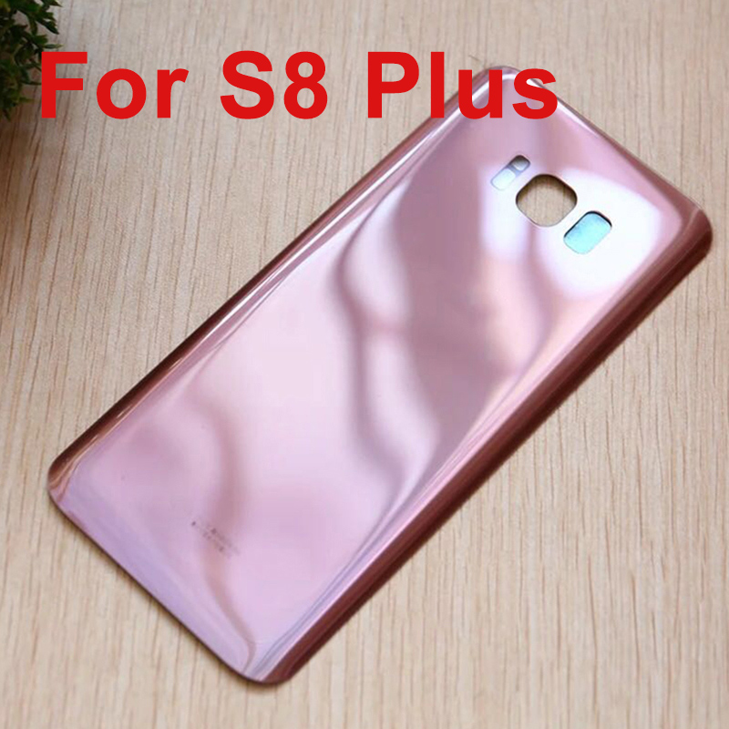 For Samsung Galaxy S8 plus Back Cover 3D Glass Battery Case for Samsung S8 S8+ Housing Cover Replacement + Adhesive Sticker: Yellow
