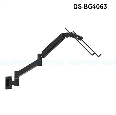 Tilt Foldable Wall Mount 17-27 inch Laptop Holder Gas Spring Arm Laptop Cooler Retractable Notebook Mount Hanger: DSBG4063