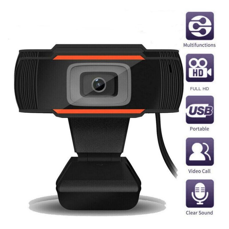 30 Graden Draaibaar 2.0 Hd Webcam 1080P Usb Camera Draaibaar Video-opname Web Camera Met Microfoon Voor Pc Laptop desktop