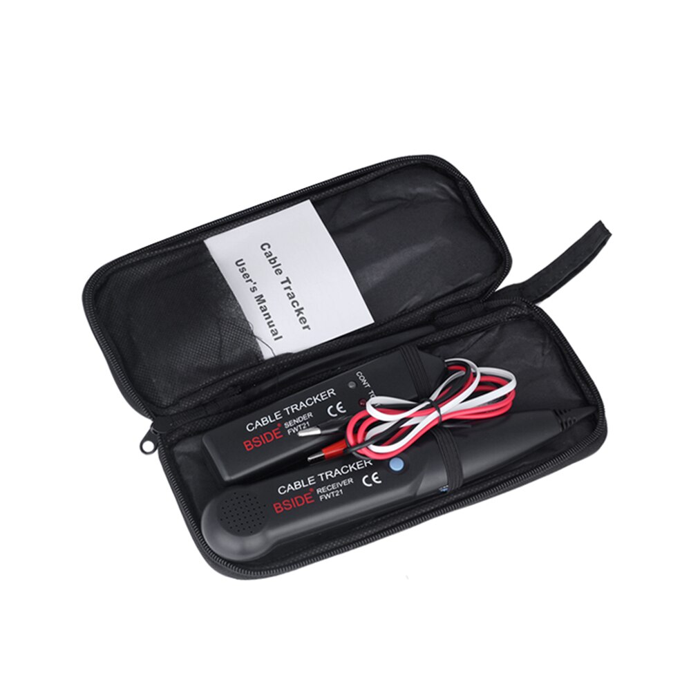 Telefonlinjedetektor linjefinder netværkskabel tester  rj11 tester kontinuitetstest fwt 21 wire trackers kabel tonegenerator