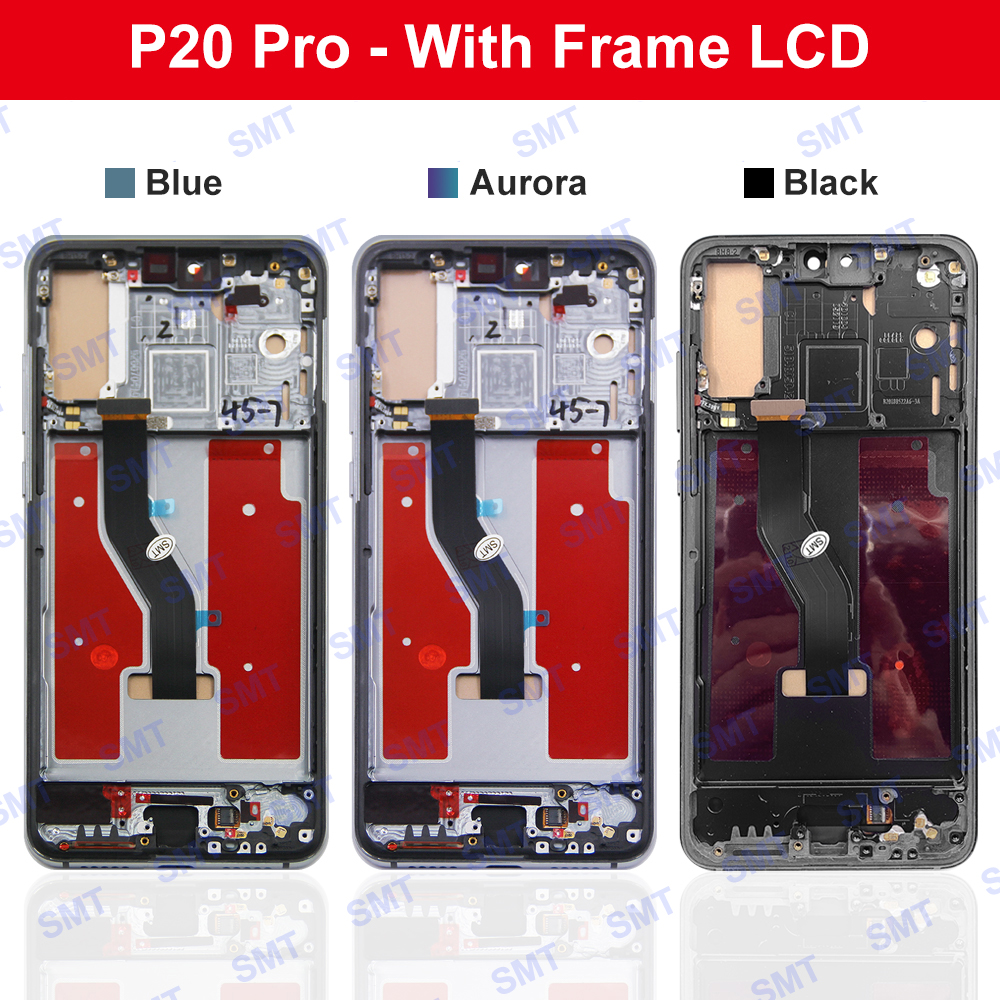 Pantalla de 6,1 pulgadas para Huawei P20 Pro, marco de pantalla LCD, montaje de digitalizador con pantalla táctil para Huawei P20 Pro CLT-L09 CLT-L29 pantalla LCD
