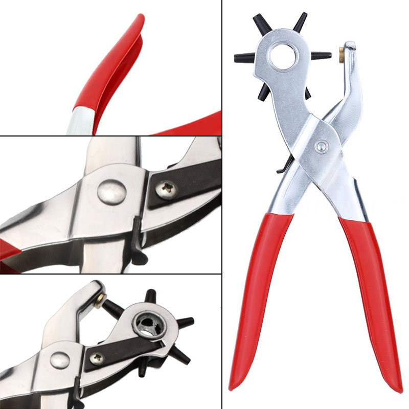 Perforateur de trous de 9 pouces, nouveauté, pince perforatrice de trous ronds, outil de fabrication de trous pour cartes de sangles, bracelet de montre TE889