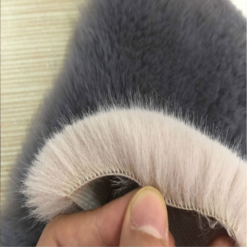 1400G Verdikte Diy Imitatie Nerts Bont Pluche Stof Voor Teller Kledingstuk Homedecor Kunstmatige Wol Fluwelen Stof 0.5X1.6M