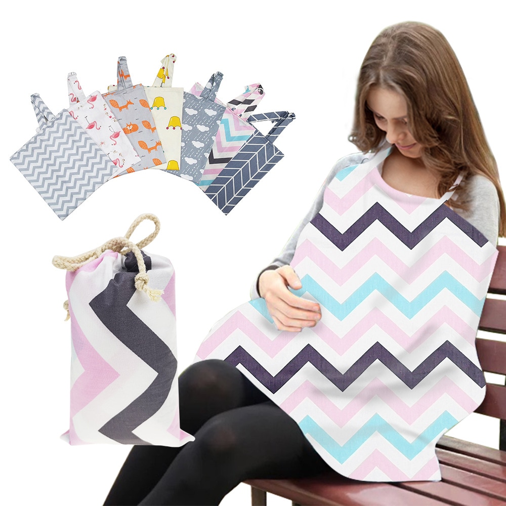 Cotton Breastfeeding Cover Feeding Baby Nursing Apron Women Mum Shawl Clothes Blanket Cloth Mommy Apron Baby Carseat Cover