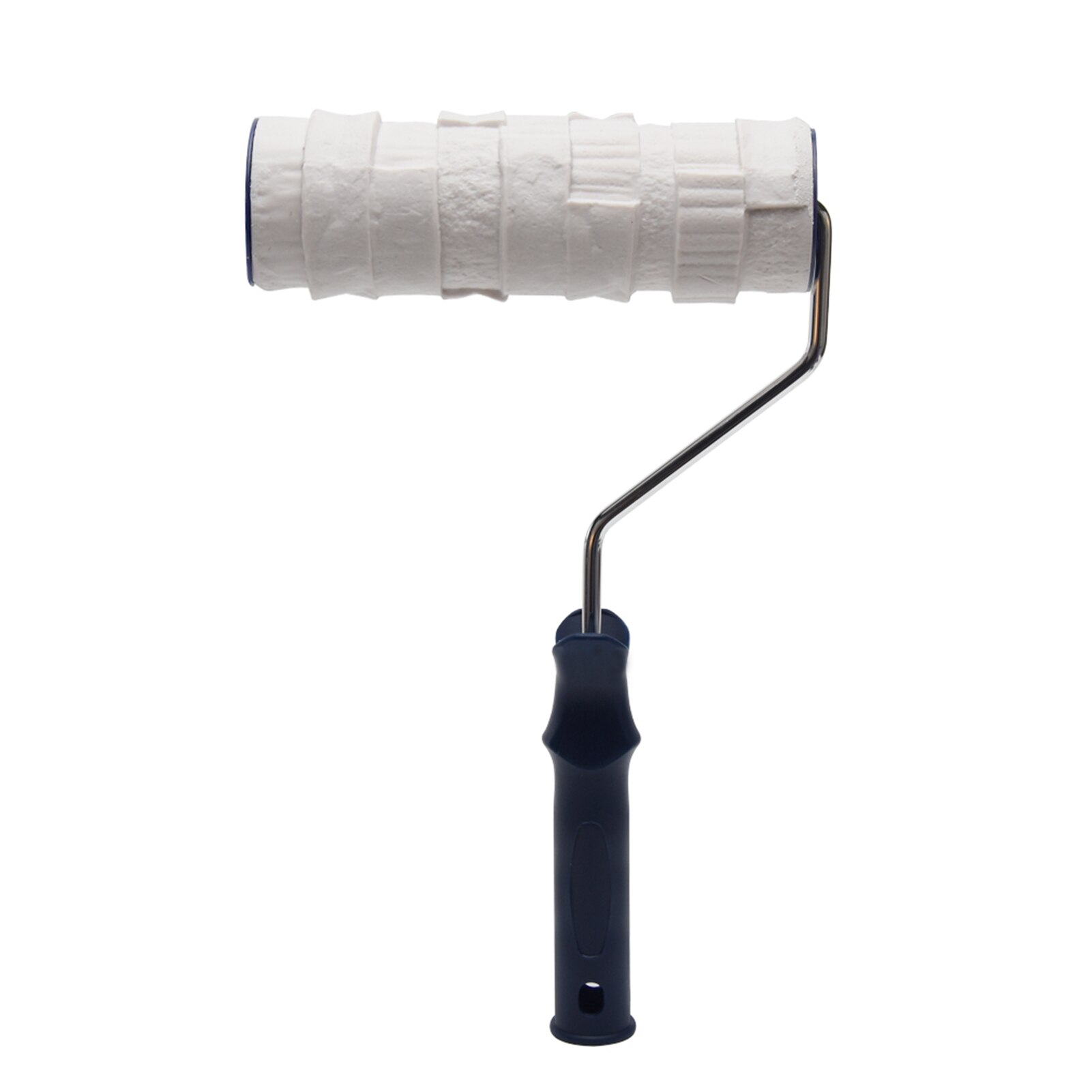 8 inch verfroller met reliëfpatroon en handvat, kwast, korrelig, kartelen, doe-het-zelf, muurtextuur, rubber, woondecoratie: B
