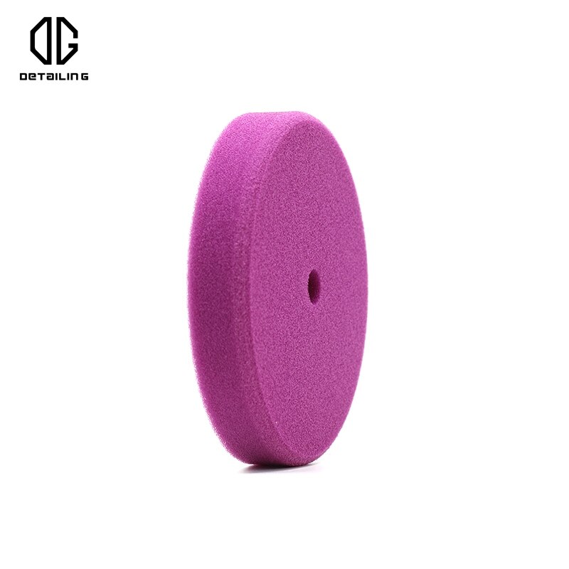 DETAILING Purple Sponge Cutting Pad 5 inch Hook and Loop Heavy Cut Foam Pad Car Polishing Pad