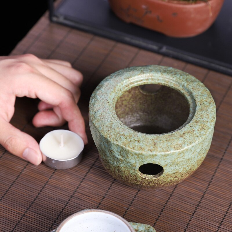 Cooking Teapot Set Tea Fire Stoves Burning Ceramic Cup Green China Tea Ceremony Tea Art Gongfu Tool Warmer Teapots