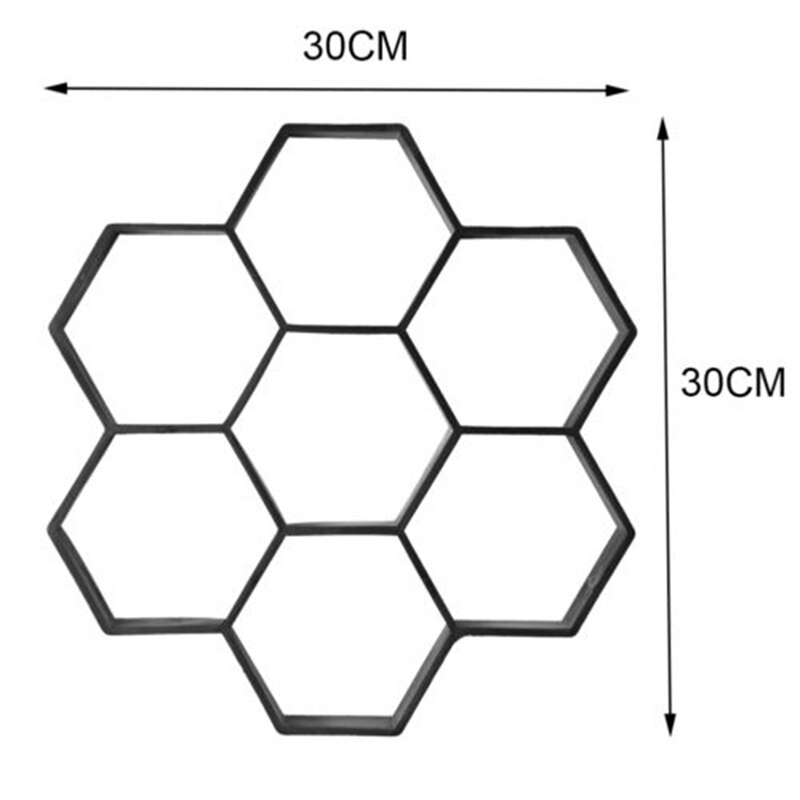 Tuin Bestrating Mal Hexagon Path Lopen Bestrating Beton Mould DIY Handmatig Bestrating Cement Baksteen Stone Road Mold Voor Road