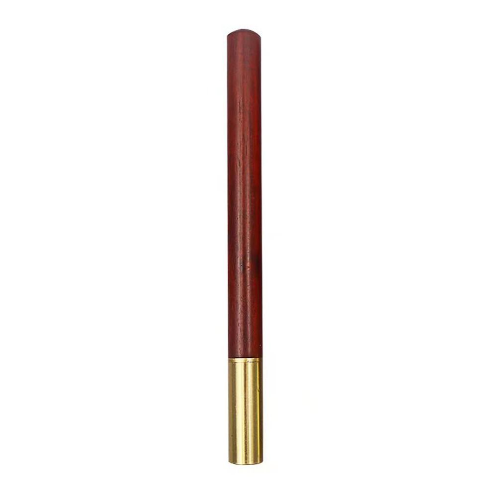 Vintage Houten Balpen 0.5Mm Zwarte Inkt Retro Metalen Pet Gel Pen Briefpapier Gereedschap School Kantoorbenodigdheden: Rood
