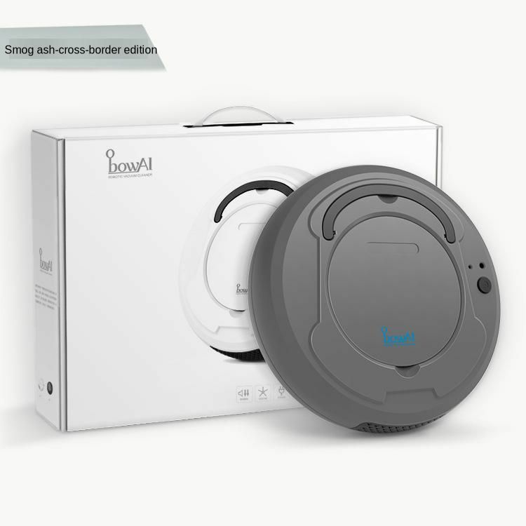 Robot Vacuum Cleaner Sweep&Wet Mop Simultaneously For Hard Floors&Carpet Run 90mins Before Automatically Charge: grey cross border