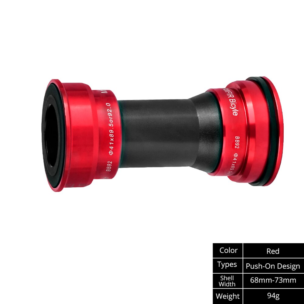 MTB Press Fit Bottom Bracket 41mm Road Bike For PF92 BB86 BB90 BB for 24mm Crankset Chainset Crank Compatible BB72 BB92