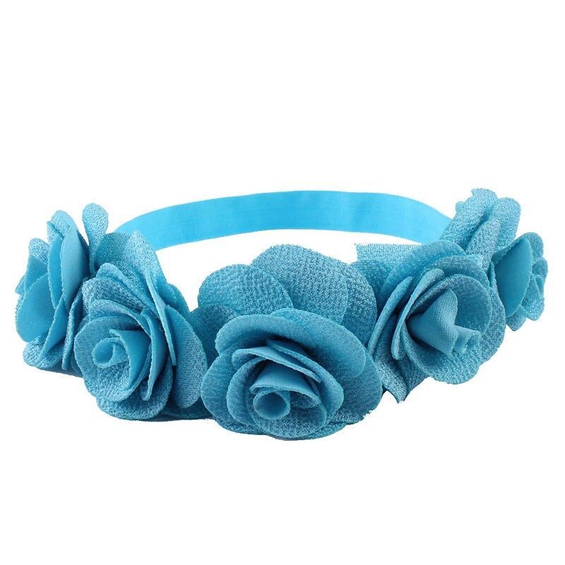 Newborn Baby Kinder Mädchen Säuglingsstirnband Blumen Haarband Headwear: E