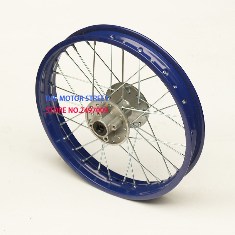 Dirt Pit Bike-fer arrière en acier 1.85-16 pouces | Jantes noires, or, rouge, bleu vert pour KLX Apollo, bonne